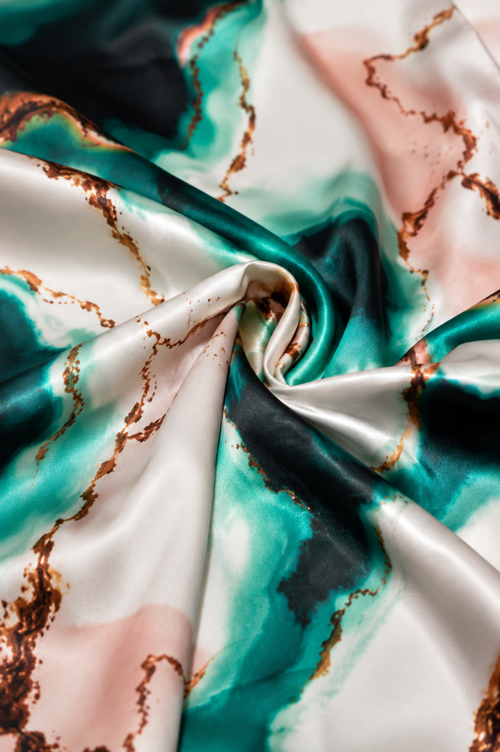 SET SATIN EMERALD PRINT